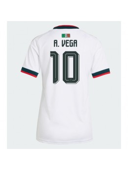 Mexiko Alexis Vega #10 Replika Borta Kläder Dam VM 2026 Kortärmad